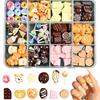 Bulk 90 Sweets Snacks Set 30 Perfect for Nail Jewelry and Handmade 3D Cute and Stylish Sweets [Comfortable Suyasuwa] & (Over Varieties) - Small, Art,