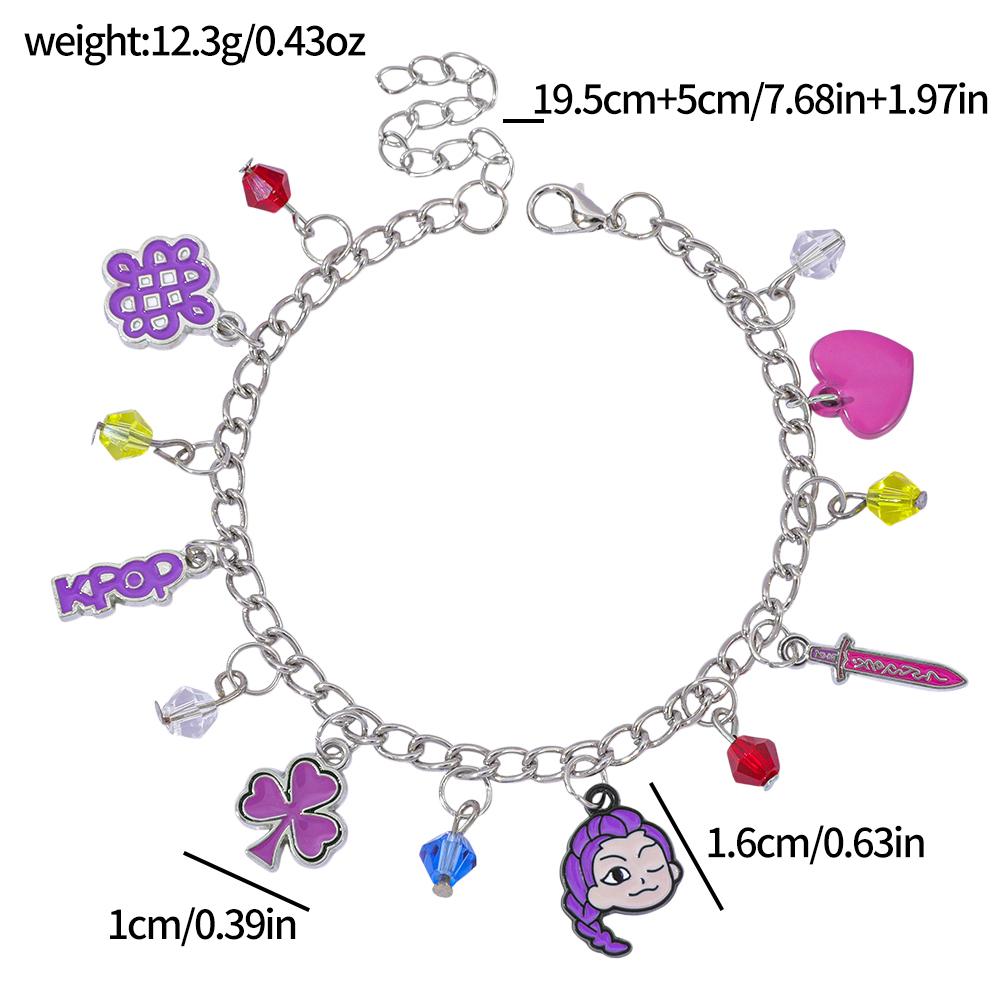 Bracelet Rumi Zoey Mira Crow Tiger Cartoon Anime Bracelet Girl Cute Fashion Accessories Ideal Valentine's Day Gift