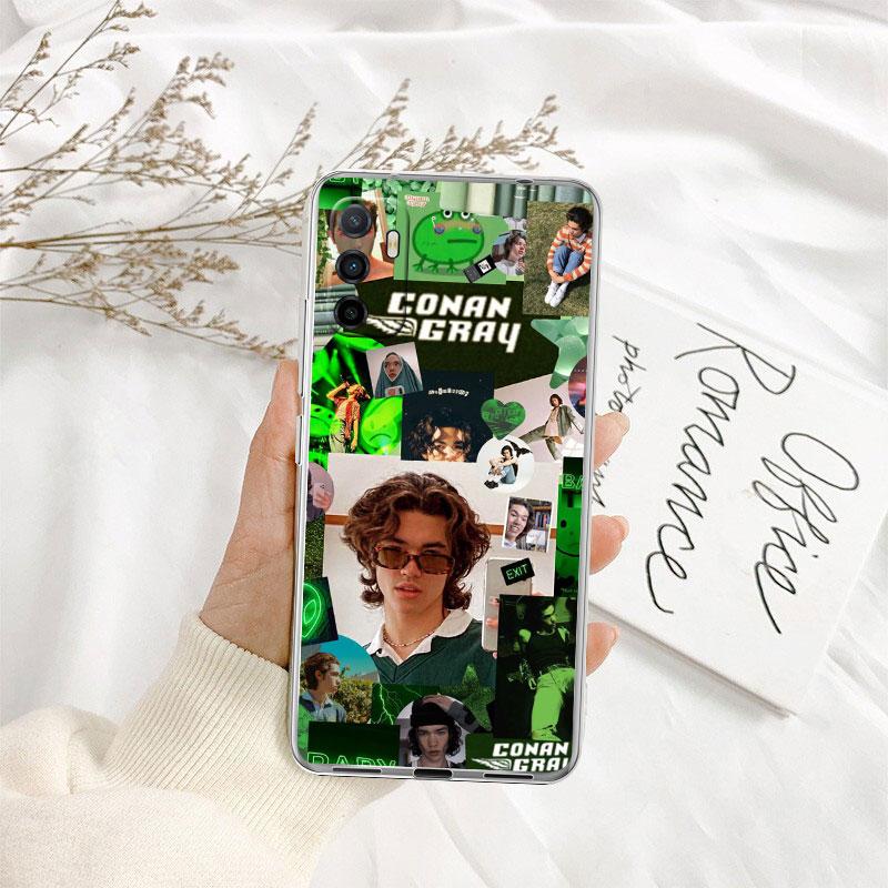 

IK24 Conans Grays Transparent Phone Case for Motorola Moto G40 G04 G05 One Ace Action Fusion + Plus Hyper Macro Vision Zoom Motorola One 5G Ace
