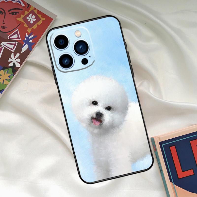 Bichon Frise Dog Puppy Phone Case For iPhone 16 15 14 13 12 11 Pro Max XS X XR Plus 13 12 Mini Cover Coque