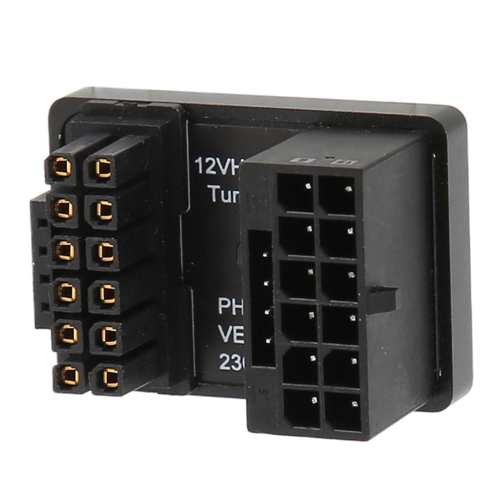 ATX 16Pin Male to 16pin Female 180 Degree Angled Adapter 12V PCIe5.0 HPWR GPU U Turn Angle Connector for Desktop PC