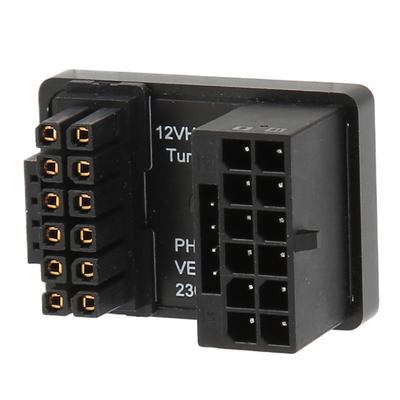 ATX 16Pin Male To 16pin Female 180 Degree Angled Adapter 12V PCIe5.0 HPWR GPU U Turn Angle Connector for Desktop PC