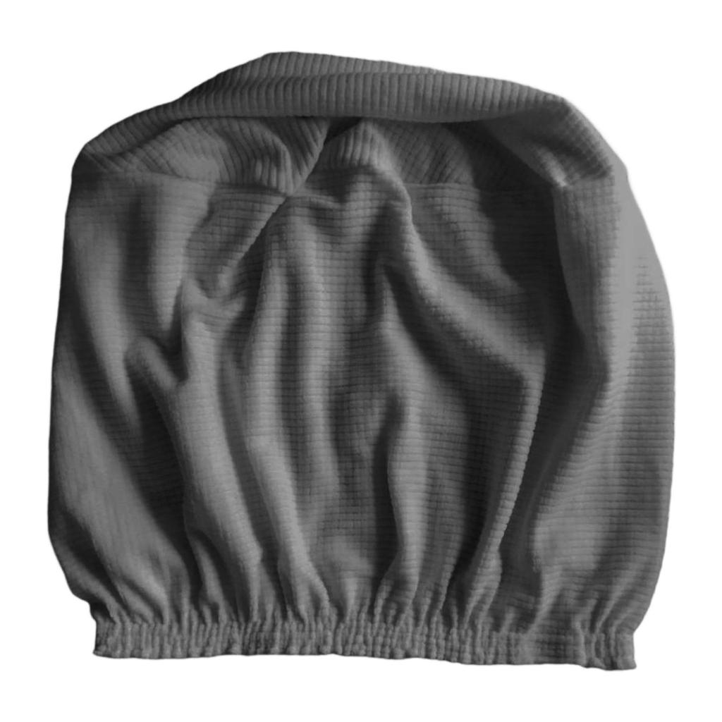 Stretch Ottoman Slipcover Wrinkle Resistant Round Stool Cover for Home Furniture Protection