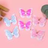 Girl Hairpin Three-Dimensional Butterfly Shape Glitter Sequins Decor Hair Clip Damage-Free Side Bangs Party Hair Accessory