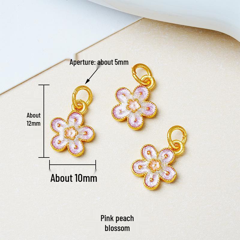Year of the Horse Sand Gold Non-Fading Drip Oil Beaded DIY Bracelet and Jewelry Accessories.
