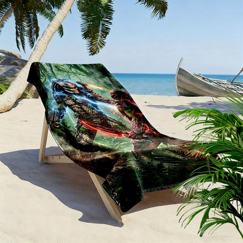 Predator Print Beach Towel, Large Soft Quick Dry Towel for Beach Camping Swimming