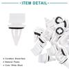 ACROPIX Car Rivets 91513-SM4-000 Bumper Fender Fastener Clips for Honda Accord 20 PCS White