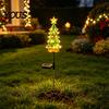 Holiday Landscape Enhancement Solar Christmas Tree Light, Powered Garden Stake Waterproof Lights LED Pathway Light for Outdoor Yard Patio Lawn