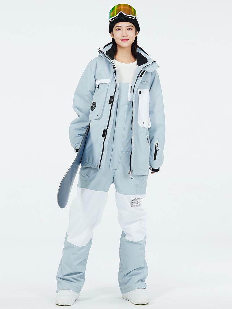 Unisex Ski Suit: Waterproof, Windproof Winter Set with Ski Pants for Outdoor Snowboarding