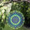 Phoenix Garden Wind Spinner Metal Hanging Decor for Outdoor Spaces Vibrant Mandala Design Rustic Country Style Thanksgiving Christmas
