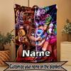 Custom Name Personalized Five Nights At Freddy's Print Blanket, Home Decor, Bedroom, Sofa, Camping, Couch, Gifts for Birthday Christmas