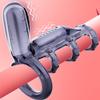 Dual Vibration Cock Penis Rings Delayed Ejaculation Sex Toys For Men Couples Flirting Adult Games Soft TPE Reusable