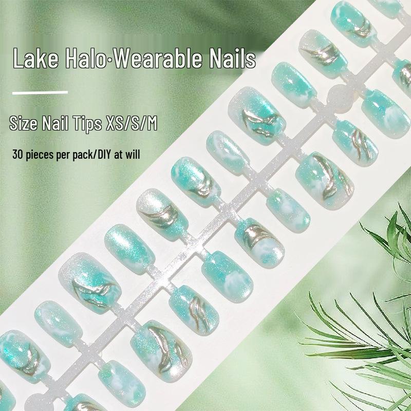 

Lakeside Halo Gilded Wearable Bright Crystal Nail Art Patches - 30pcs