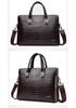 Men's Fashionable Crocodile Pattern Crossbody Handbag and Briefcase
