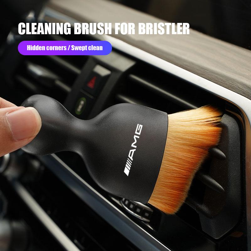 

1pc Car Interior Emblem Cleaning Soft Brush Dust Tool For Mercedes Benz AMG W240 W218 W219 W208 W209 W463 W46 W253 W292 W231