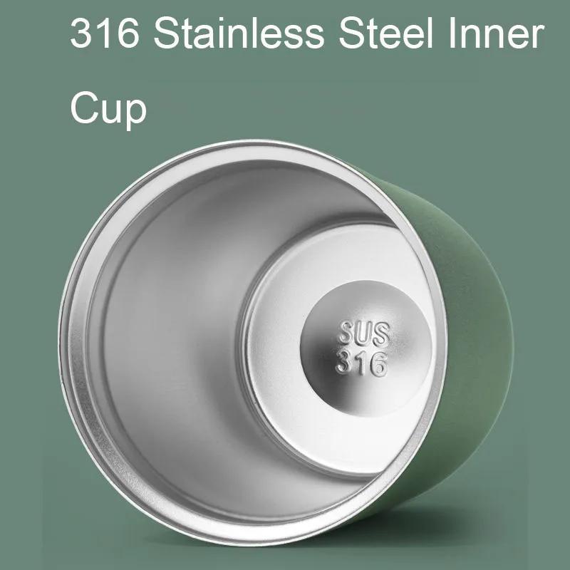 220ml Mini Thermo Coffee Cups Mug 316 Stainless Steel Travel Thermal Mug Tumbler Small Water Bottle Keep Warm Cold Insulated Cup