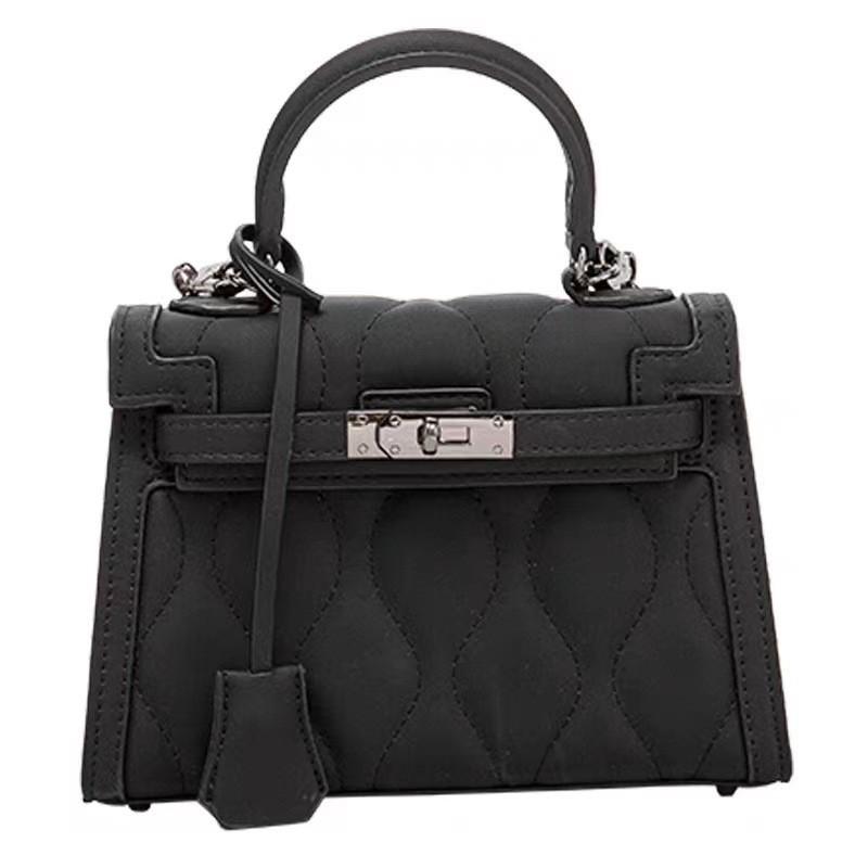 Fashionable French Style Matte Mini Kelly Bag 2024 New Handbag Shoulder Crossbody