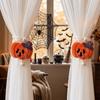 2Pcs 3D Halloween Curtain Ties Cute Ghost Curtain Buckles Pumpkin Curtain Buckles  Home Decor