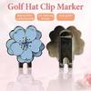 Fashionable Floral Golf Ball Marker Magnetic Hat Clip Zinc Alloy Accessory for Golfers Unique Ball Marking Solution