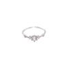 Bling 925 Sterling Silver Flash Diamond Ring Women Opening Adjustable Ring For Women Wedding Gift