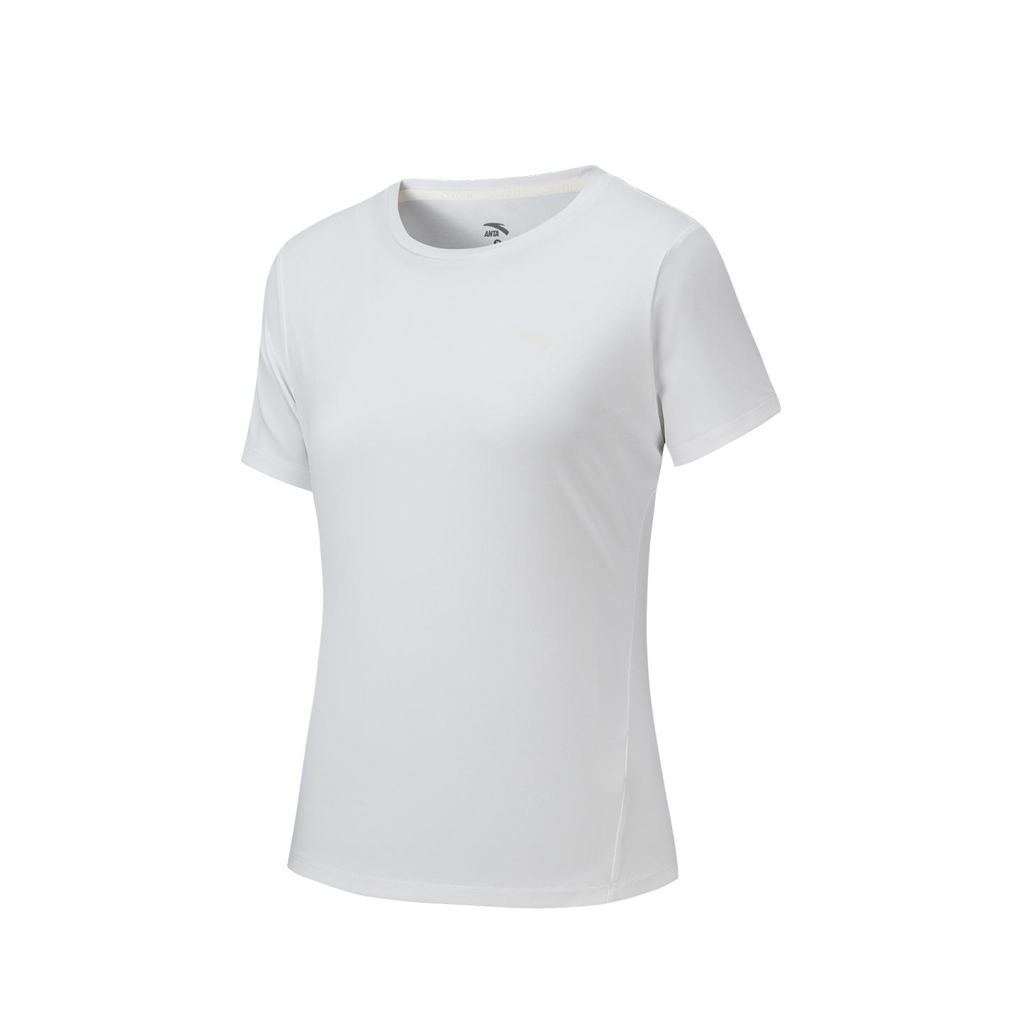 

Anta Short Sleeve Knitted T-Shirt Summer 2026 Women tops Paper-White 962627125-3 S