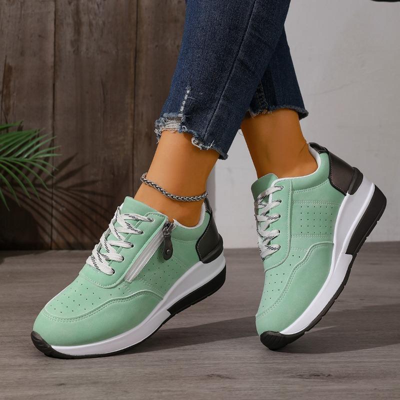New Fashionable and Versatile Casual Shoes with Wedge Heels and Thick Soles