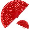 Vintage Holz Flamenco Fächer Punkte Muster Klassischer Faltfächer Dekoration Handfächer Spanischer Fächer Hochzeitsdekorationen