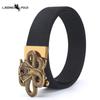 Men's Belt Toothless Alloy Automatic Buckle Men's Belt Imitation Nylon Canvas Youth Versatile Casual Belt