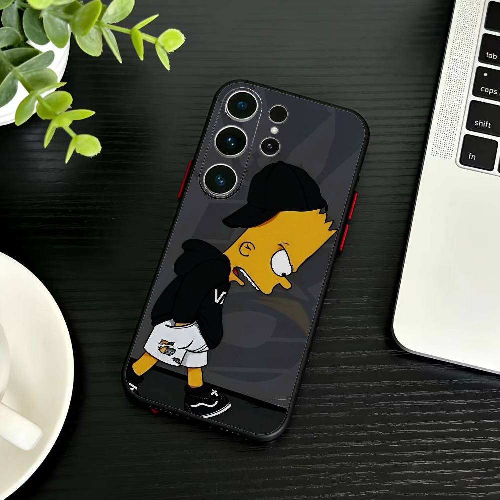 Anime T-The S-Simpsons-s  Phone Case For Samsung S26,S25,S24,S23,S22,S21,S20,Plus,Fe,Lite,Others Black Cover