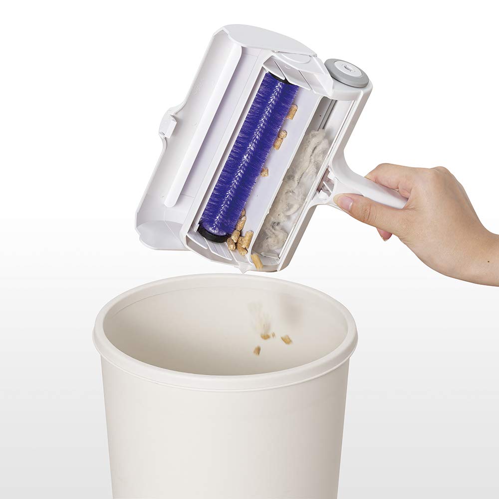 Nihon Seal Paku Paku Roller W Rabbit Etiquette Brush Hair Removal Cleaning Roller Dust Removal Pet Cat Litter Cat Litter Snacks Food Food Solids Dog