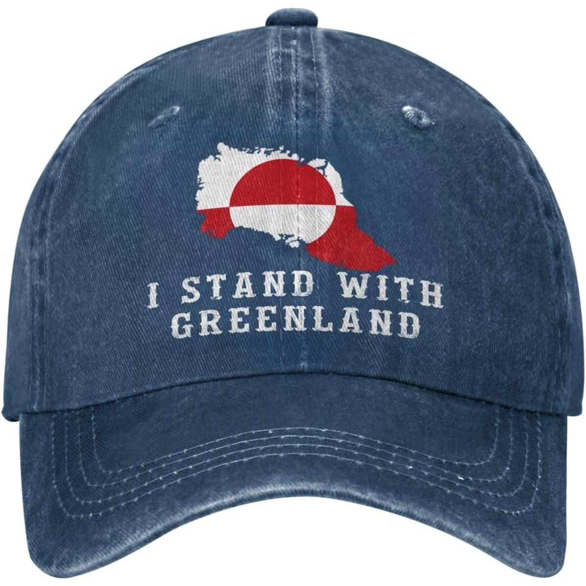 I Stand with Greenland Hat for Unisexs Greenland Lovers Greenland Unisexs Baseball Cap Can Be Adjusted