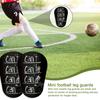 Mini caneleiras de futebol profissionais antiderrapantes caneleiras de futebol resistentes a impactos com amortecimento de EVA para crianças e adultos futebol