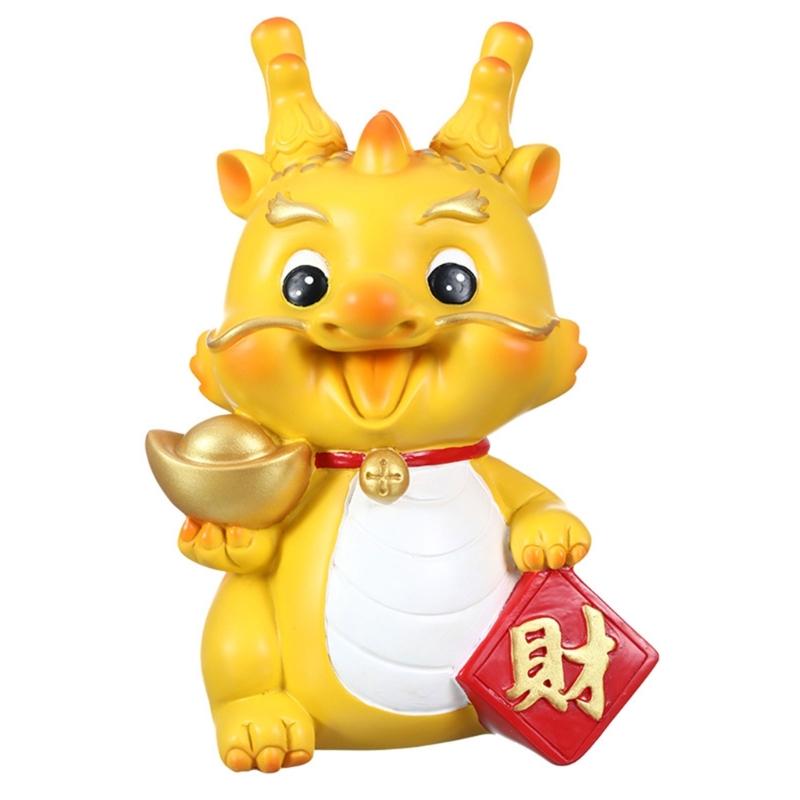 Desk Crafts Desktop Dragon Decor Resin Decorative Key Holder Money Jar Gift Resin Coins Storage BOX