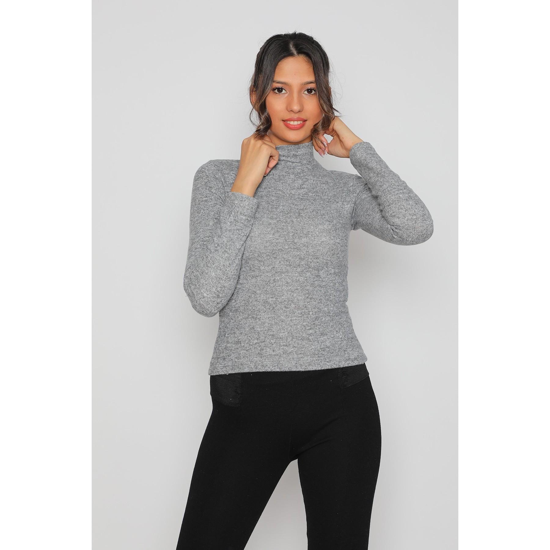 

Полуводолазка из лайкры, серое женское боди One Size серый