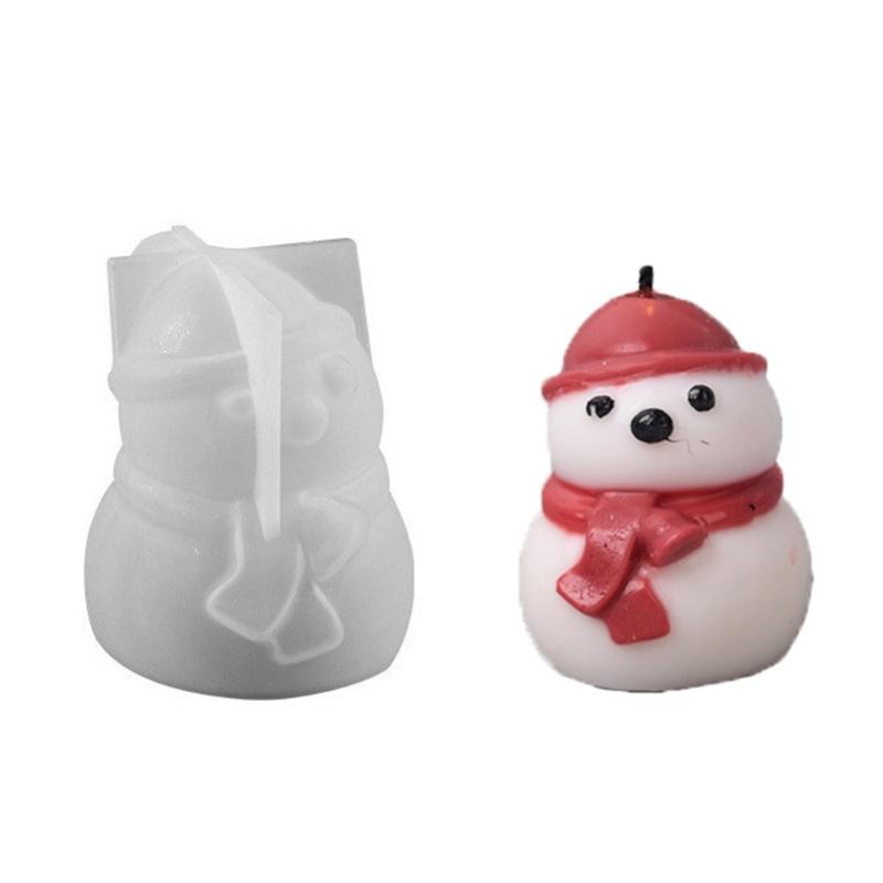 Food Grade Silicone Christmas Mould for Handmade Candle Craft Art Projects Easy Releases
