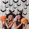 Paper Bat Decorations Ceiling Hanging Ornament Festival Decoration for Door Window Wall Indoor and Outdoor Use