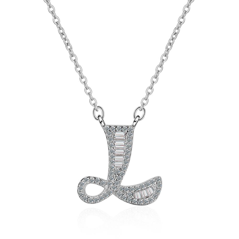 26 Letters of The Alphabet Necklace Female Romantic Travel with The Same Short Section of The Collarbone Chain Valentine's Day Gifts Necklace