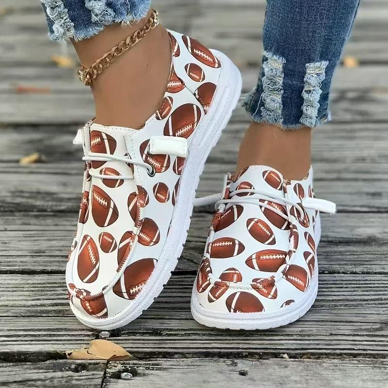 Plus Size Winter 2025 New Santa Claus Thickened Cotton Shoes Women's Fleece Casual Women's Flat Cotton Shoes