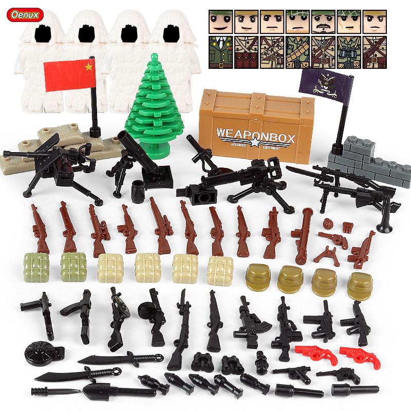 Nouvelles Mini Figurines de Soldats de l'Armée Russe Soviétique de la Seconde Guerre Mondiale Bloc de Construction Militaire Mini Le Bataille de Koursk Brique Bloc Militaire Jouet MOC