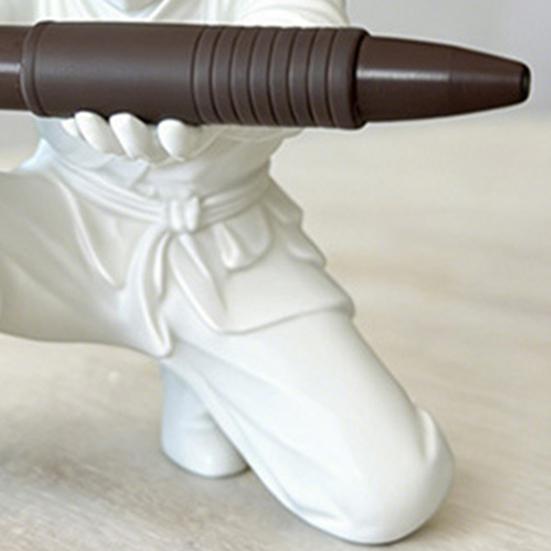 3D Printed Ninja Pen Holder Cool Ninja Figurine Pencil Stand Decorative Desk Organizer for Anime Fans Office Desk Gaming Room Decor