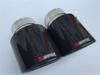 1pcs Car Carbon Fiber Exhaust Tip Muffler Pipe Universal Pipes Tail 63mm 2.5"Inlet 114mm 4.5"Outlet