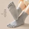 Langsha Women's Summer Thin Five-Toe Socks