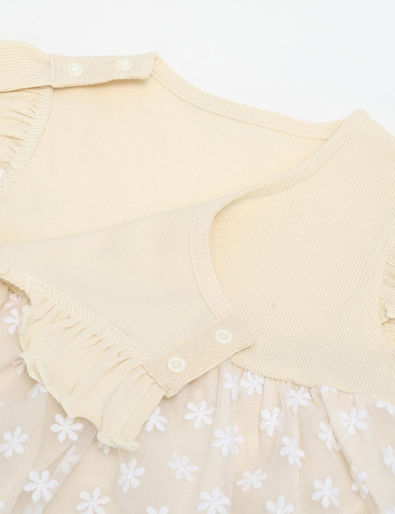 Floral Tulle Skirt Romper OW 70 Baby [Kids Zoo] Rompers/Coveralls