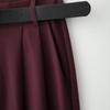 Spring 2025 Women's Wide-Leg Pleated Pants with Belt Decor