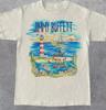 Vtg Seltener Jimmy Buffett Tour Baumwoll Weißes Hemd Unisex T-Shirt