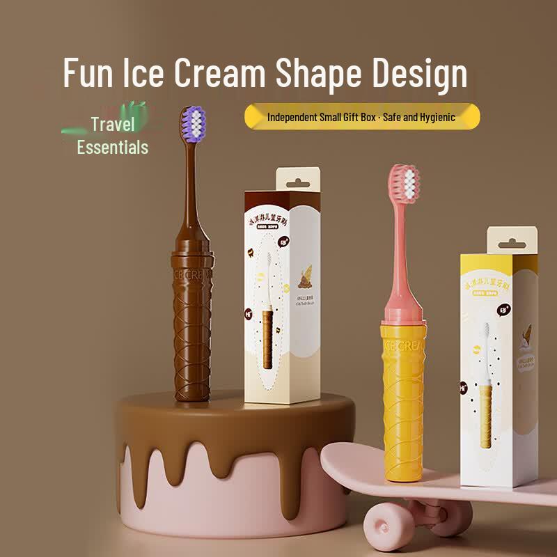 Canuo Kids Ice Cream Soft Bristle Toothbrush