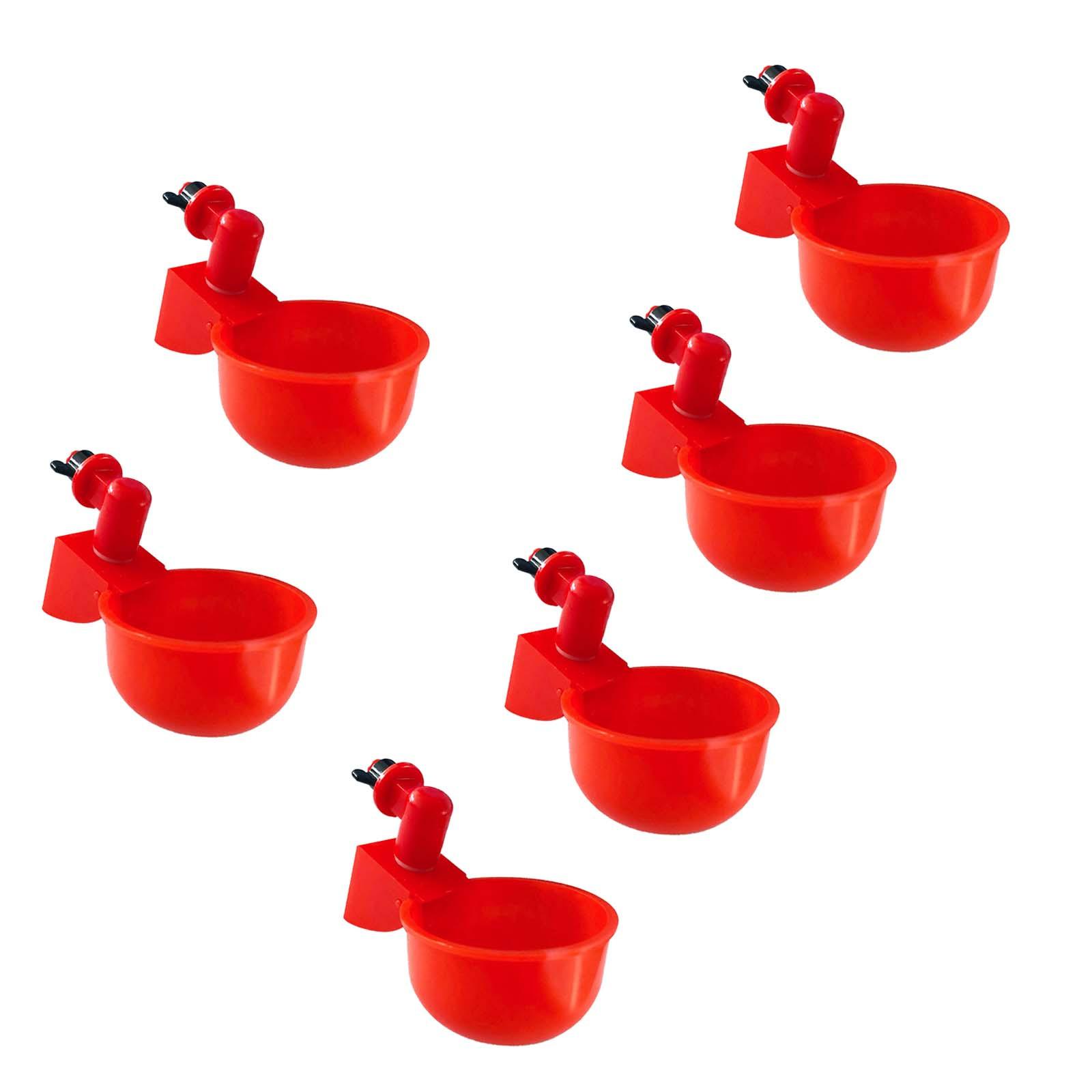Chicken Watering Cup Automatic Filling Waterer Poultry Drinking Bowl