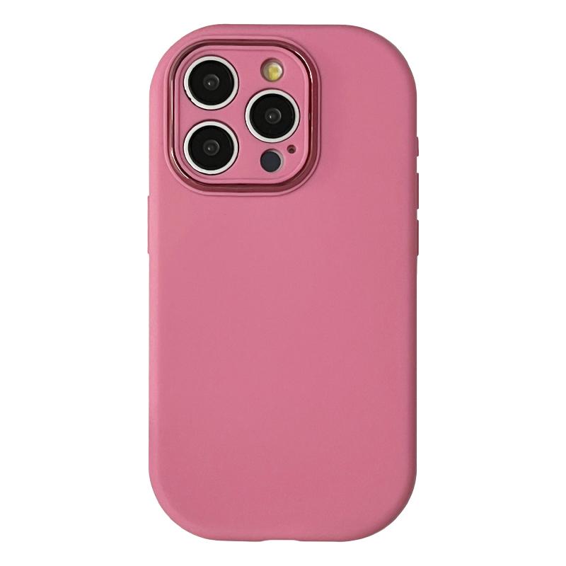 Candy Color Oval Matte Soft Silicone Protective Phone Cover Case For iPhone 11 12 13 14 15 Plus 16 17 Pro Max
