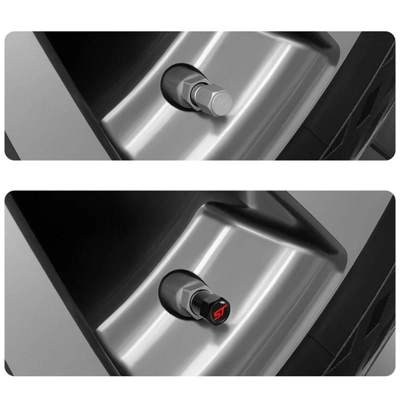 ST Line Style Tyre Valve Caps Air Stem Covers for Focus Kuga Explorer Edge Escape Ranger Bronco Valve Stems 1