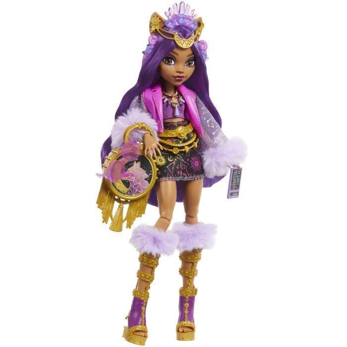 Monster High-Panenka Clawdeen Wolf s oblečením pro Monster Fest HXH80
